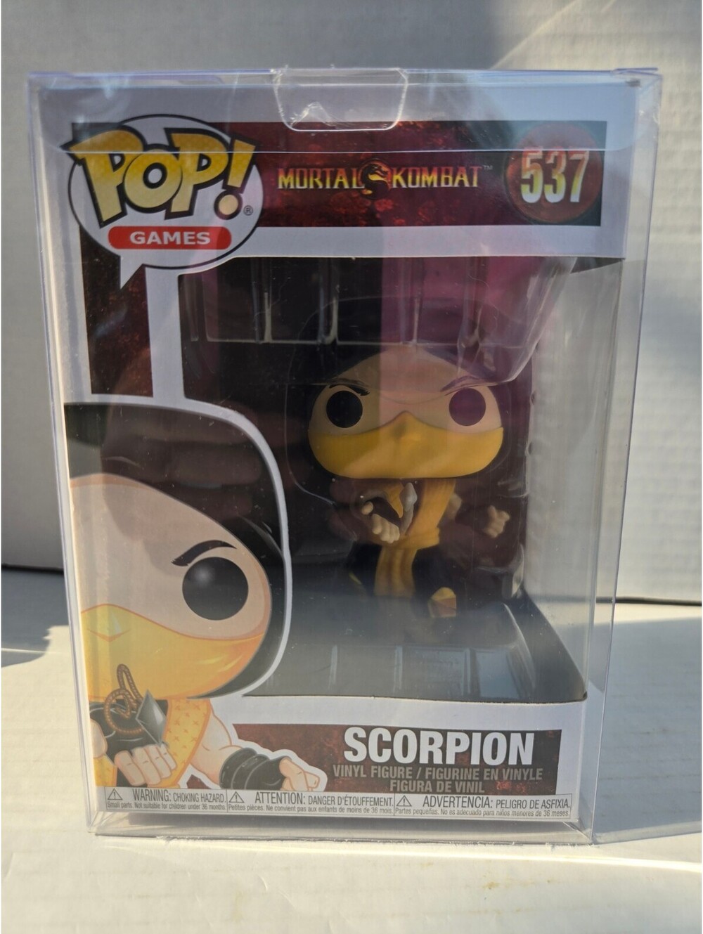 Funko Pop! Games Mortal Kombat Scorpion Vinyl Figure #537 In case